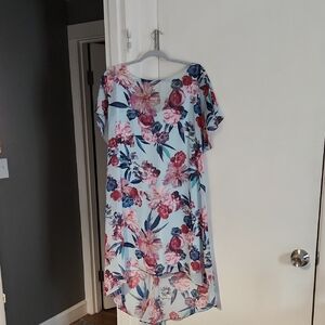 Floral High-Low Dress